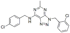 (9ci)-3-[(2-氯苯基)甲基]-n-[(4-氯苯基)甲基]-5-甲基-3H-1,2,3-噻唑并[4,5-d]嘧啶-7-胺结构式_606108-29-6结构式