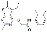 (9ci)-n-(2,3-二甲基苯基)-2-[(5-乙基-2,6-二甲基噻吩并[2,3-d]嘧啶-4-基)硫代]-乙酰胺结构式_606113-48-8结构式