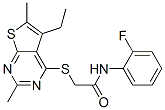 (9ci)-2-[(5-乙基-2,6-二甲基噻吩并[2,3-d]嘧啶-4-基)硫代]-n-(2-氟苯基)-乙酰胺结构式_606113-56-8结构式