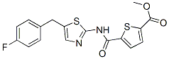 2-Thiophenecarboxylicacid,5-[[[5-[(4-fluorophenyl)methyl]-2-thiazolyl]amino]carbonyl]-,methylester(9ci) Structure,606117-77-5Structure