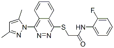 (9ci)-2-[[4-(3,5-二甲基-1H-吡唑-1-基)-1-二氮杂萘]硫代]-n-(2-氟苯基)-乙酰胺结构式_606122-30-9结构式
