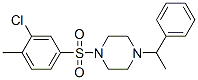 (9ci)-1-[(3-氯-4-甲基苯基)磺酰基]-4-(1-苯基乙基)-哌嗪结构式_606131-82-2结构式