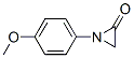 (9ci)-1-(4-甲氧基苯基)-氮丙啶酮结构式_606135-86-8结构式
