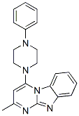 (9CI)-2-甲基-4-(4-苯基-1-哌嗪)-嘧啶并[1,2-a]苯并咪唑结构式_606135-94-8结构式