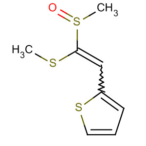 1-Methylsulfinyl-1-methylthio-2-(2-thienyl)ethene Structure,60639-74-9Structure