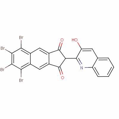 5,6,7,8-Tetrabromo-2-(3-hydroxyquinolin-2-yl)-1h-benz[f]indene-1,3(2h)-dione Structure,60644-91-9Structure
