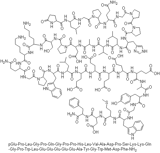 大胃泌素Ⅰ结构式_60675-77-6结构式