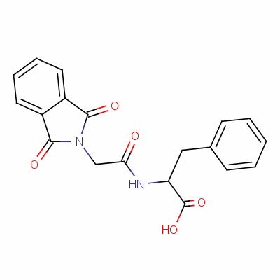 N-[(1,3-dihydro-1,3-dioxo-2h-isoindol-2-yl)acetyl ]-3-phenyl-dl-alanine Structure,60676-54-2Structure