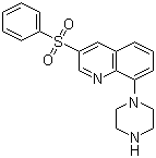 3-苯磺酰基-8-(哌嗪-1-基)喹啉结构式_607742-69-8结构式