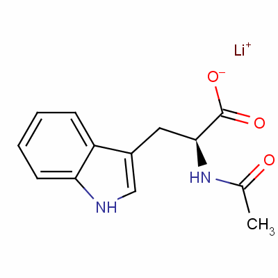 N-乙酰基-L-色氨酸锂结构式_60780-06-5结构式