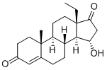 13beta-乙基-15a-羟基-18-八雄甾-4-烯-3,17-二酮结构式_60919-46-2结构式