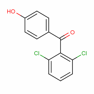 (2,6-Dichlorophenyl) (4-hydroxyphenyl) ketone Structure,61002-53-7Structure