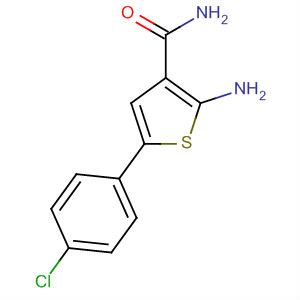 2-氨基-5-(4-氯苯基)噻吩-3-羧酰胺结构式_61019-17-8结构式