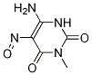 6-氨基-5-亚硝基-3-甲基尿嘧啶结构式_61033-04-3结构式