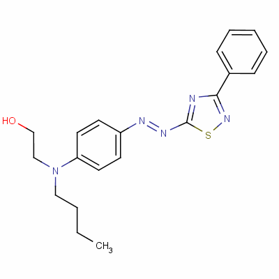 2-[Butyl [4-[(3-phenyl-1,2,4-thiadiazol-5-yl)azo]phenyl ]amino]ethanol Structure,61049-90-9Structure