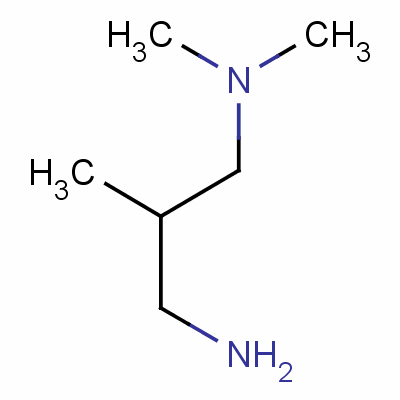 (3-氨基-2-甲基丙基)二甲胺结构式_6105-72-2结构式