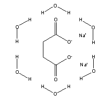 丁二酸二钠(六水)结构式_6106-21-4结构式