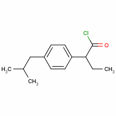 alpha-乙基-4-(2-甲基丙基)苯乙酰氯结构式_61147-36-2结构式