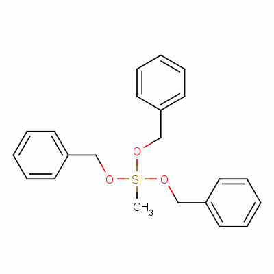 Methyltris(phenylmethoxy)silane Structure,61214-13-9Structure