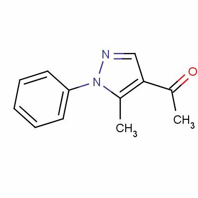 4-乙酰基-5-甲基-1-苯基吡唑结构式_6123-63-3结构式