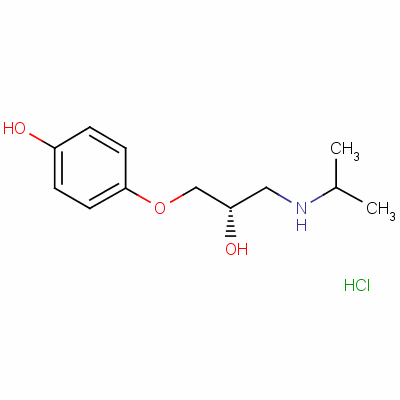 (S)-4-[2-hydroxy-3-[(1-methylethyl)amino]propoxy]phenol hydrochloride Structure,61260-05-7Structure