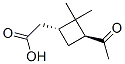 [(1R,3s)-2,2-dimethyl-3-acetylcyclobutyl ]acetic acid Structure,61376-92-9Structure