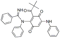 N-[2-(2,2-dimethyl-1-oxopropyl)-3,6-dioxo-4-(phenylamino)-1,4-cyclohexadien-1-yl ]-n-phenylbenzamidine Structure,61417-00-3Structure