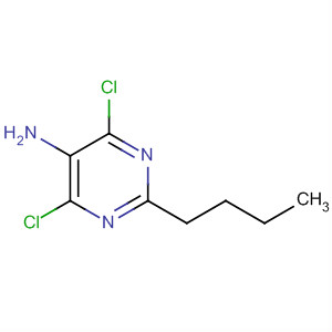 2-Butyl-4,6-dichloro-5-pyrimidinamine Structure,61456-99-3Structure
