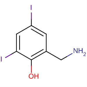 2-(氨基甲基)-4,6-二碘苯酚结构式_61626-90-2结构式
