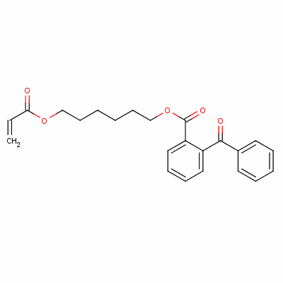 6-(丙烯酰氧基)己基 o-苯甲酰基苯甲酸结构式_61630-26-0结构式