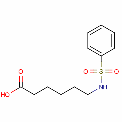 6-[(苯基磺酰基)氨基]己酸结构式_61714-42-9结构式