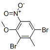 1,3-Dibromo-4-methoxy-2-methyl-5-nitrobenzene Structure,61827-59-6Structure