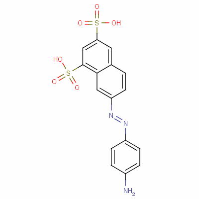 7-[(4-氨基苯基)氮杂]萘-1,3-二磺酸结构式_61827-77-8结构式