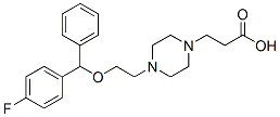 1-(2-Carboxyethyl)-4-[2-(4-fluorobenzhydryloxy)ethyl ]piperazine Structure,61897-04-9Structure