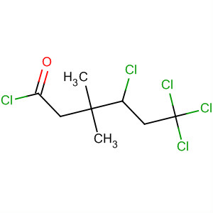 4,6,6,6-Tetrachloro-3,3-dimethylhexanoyl chloride Structure,61898-96-2Structure