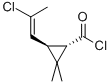 [1alpha,3beta(e)]-(9ci)-3-(2-氯乙烯)-2,2-二甲基-环丙烷羰酰氯结构式_61914-51-0结构式