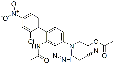 2-[[3-Acetamido-4-(2-chloro-4-nitro-phenyl)diazenyl-phenyl ]-(2-cyanoethyl)amino]ethyl acetate Structure,61931-39-3Structure