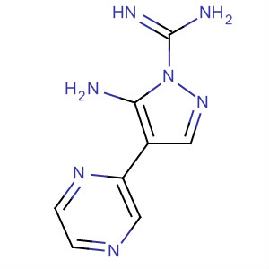 5-氨基-4-(2-吡嗪)-1H-吡唑-1-羧酰胺结构式_61959-40-8结构式