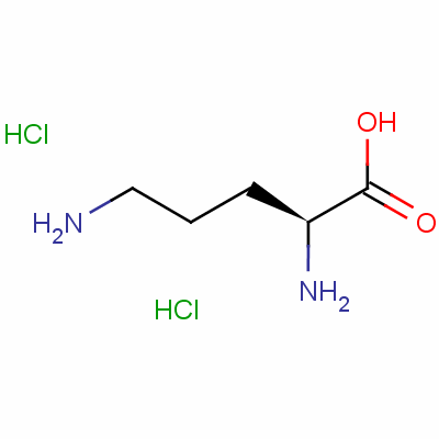 L-鸟氨酸双盐酸盐结构式_6211-16-1结构式
