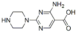 4-氨基-2-(1-哌嗪 )-5-嘧啶羧酸结构式_62122-78-5结构式