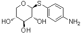 P-氨基苯基-1-硫代-B-D-木吡喃糖苷结构式_62205-43-0结构式