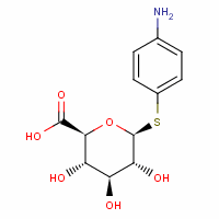 P-氨基苯基 1-硫代-B-D-葡萄糖苷酸结构式_62205-44-1结构式