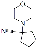 Cyclopentanecarbonitrile,1-(4-morpholinyl)-(9ci) Structure,62317-19-5Structure