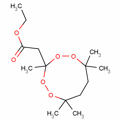 Ethyl 3,6,6,9,9-pentamethyl-1,2,4,5-tetroxonan-3-acetate Structure,62331-37-7Structure