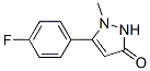 5-(4-fluoro-phenyl)-1-methyl-1,2-dihydropyrazol-3-one Structure,623577-33-3Structure