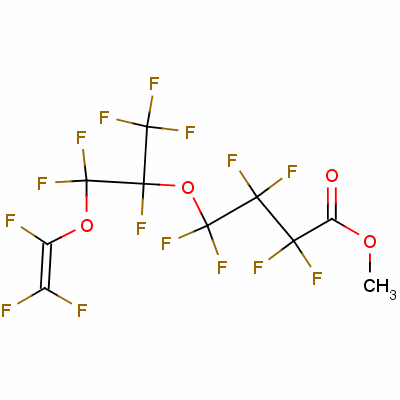 Methyl 2,2,3,3,4,4-hexafluoro-4-[1,2,2-trifluoro-2-[(trifluorovinyl)oxy]-1-(trifluoromethyl)ethoxy]butyrate Structure,62361-02-8Structure