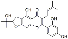 7-(2,4-Dihydroxyphenyl)-2,3-dihydro-4-hydroxy-2-(1-hydroxy-1-methylethyl)-6-(3-methyl-2-butenyl)-5h-furo[3,2-g][1]benzopyran-5-one Structure,62393-99-1Structure