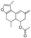 (-)-4,5,5a,6,7,8-六氢-1,5-二甲基-8-亚甲基萘并[2,1-b]呋喃-6-醇乙酸酯结构式_62502-11-8结构式