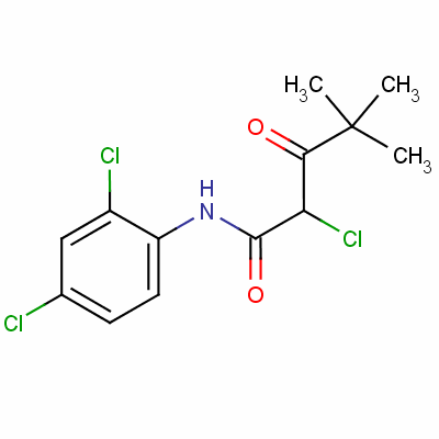 2-氯-N-(2,4-二氯苯基)-4,4-二甲基-3-氧代戊酰胺结构式_62609-85-2结构式