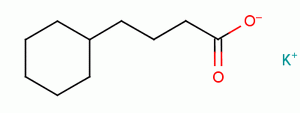 4-环己基丁酸钾结构式_62638-03-3结构式
